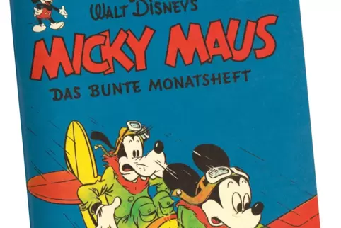 Das Titelbild des ersten „Micky-Maus-Heftes“ vom 29. August 1951. 