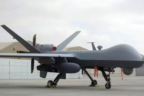 Noch ist nicht bekannt mit welcher Drohne der Luftschlag erfolgt ist. Das Bild zeigt eine Drohne vom Typ Typ MQ-9 . 