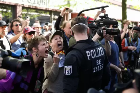 Bestes Pressefoto: Hasserfüllte Querdenker von Christian Mang.