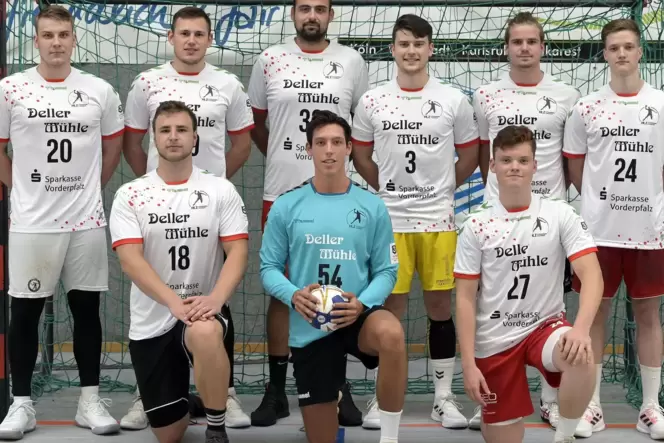 Die Neuen beim HLZ Friesenheim/Hochdorf: Jan Waldgenbach, Marc Robin Eisel, Manel Cirac, Yannick Muth, Jan Philipp Winkler, Patr
