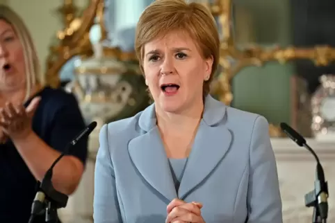 Nicola Sturgeon, die Erste Ministerin (Regierungschefin) Schottlands 