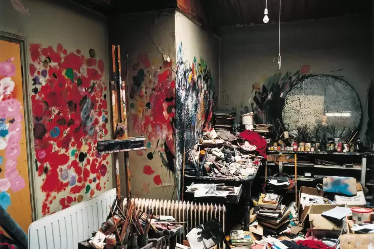 Das Genie beherrscht das Chaos: Atelier von Francis Bacon in London.