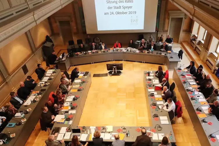 Stadtrat Speyer: Fraktionen sind sich teilweise uneins.