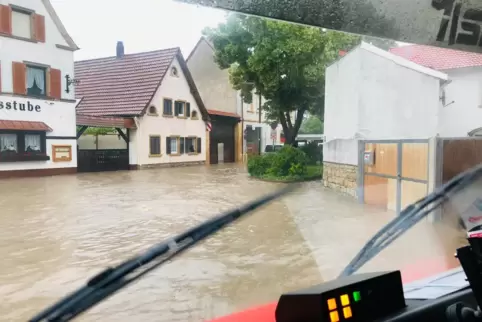 Die Ellerstadter Ortsmitte Ende Juni. 