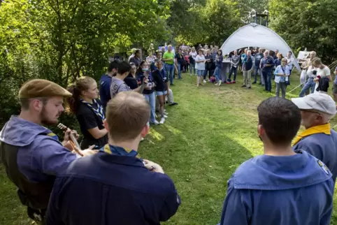 Treffen auf dem Pfadfindergelände: Der Stamm Kurpfalz feierte am Samstag sein 50-jähriges Bestehen. 