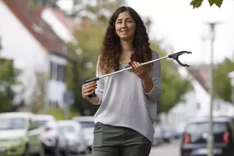 Maryam Arabshahi hat im September 2020 den ersten World Cleanup Day in Kaiserslautern veranstaltet. 