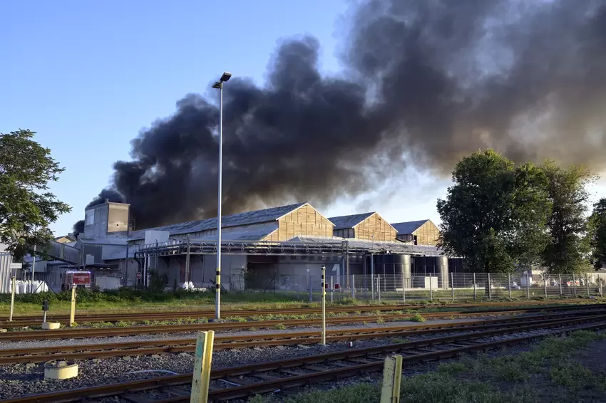 Großbrand bei ICL Fertilizers Ludwigshafen