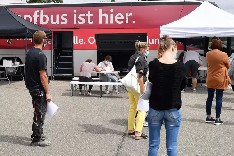 Der Impfbus hielt bereits im August in Geinsheim