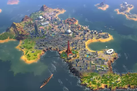 Fast wie ein Gemälde: das Strategiespiel „Humankind“.