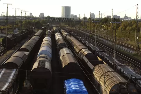 Der Rangierbahnhof in Mannheim.