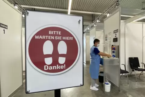 Blick ins Impfzentrum in Landau. 