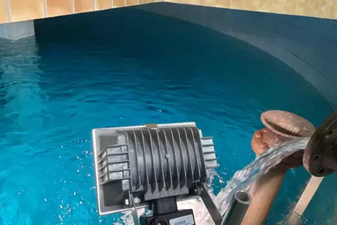 Blick in einen Speicherbehälter des VG-Wasserwerks.