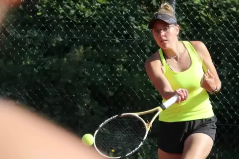 Celine Flick im Match gegen Jockgrim. 