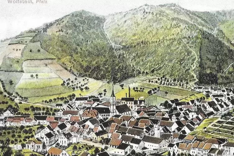 Seltene Darstellung des Königsbergs: Eine Postkarte aus dem Jahr 1910. 