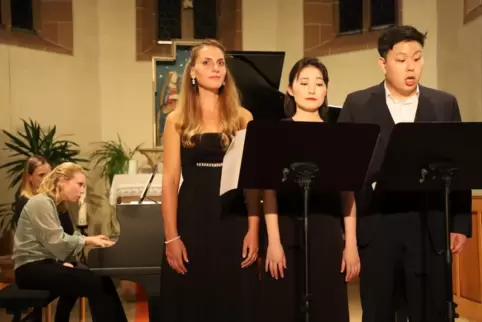 In guter Verfassung: die Musizierenden beim Werkstattkonzert.