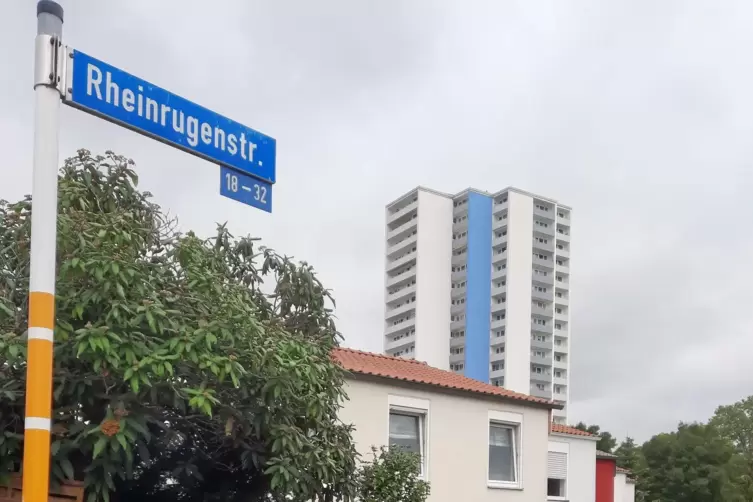 ... und die Rheinrugenstra&szlig;e in Edigheim.