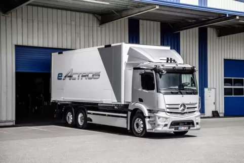 Der eActros geht im Oktober im Lastwagenwerk Wörth in Serienproduktion. 
