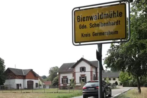 Zwei Grundschüler fahren mit dem Bus von Bienwaldmühle in die Grundschule nach Berg.Die nächste Haltestelle ist sechs Kilometer 