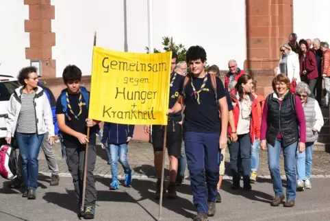 Eine Aufnahme vom letzten Hungermarsch in Gossersweiler-Stein vor zwei Jahren. 