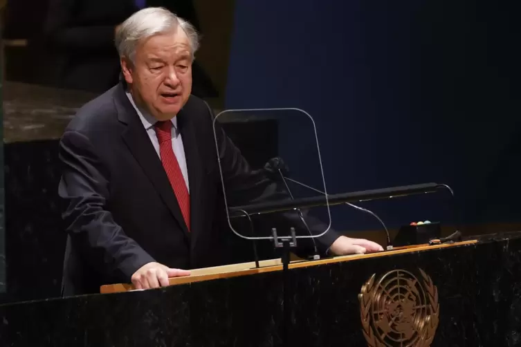 UN-Generalsekretär António Guterres richtete eindringliche Worte an die Weltgemeinschaft.