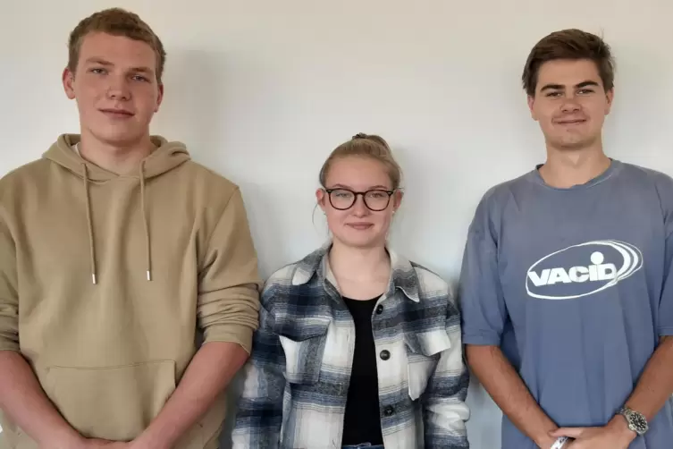 Linus Stark, Chiara Heck und Marduk Lehnert (von links).