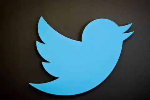 Der blaue Vogel ist das Logo von Twitter.