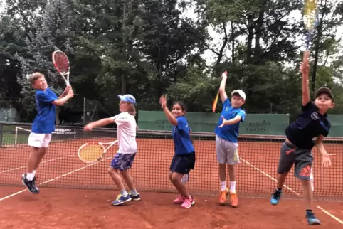 Immer in Aktion: die U10 der SG Mörsch/Post SV Ludwigshafen mit (von links) Matheo Emmer, Anton Waltz, Midya Barwari, Julius Loj