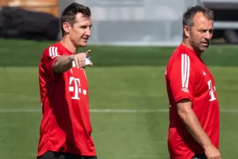Miroslav Klose und Hansi Flick.