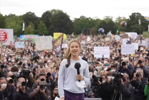 Greta Thunberg bezeichnete Deutschland als „einen der größten Klima-Bösewichte“.