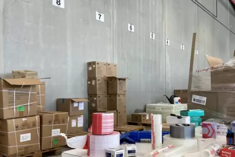 Bleibt auch im Stand-by-Betrieb erhalten: Das Lager des Impfzentrums. 