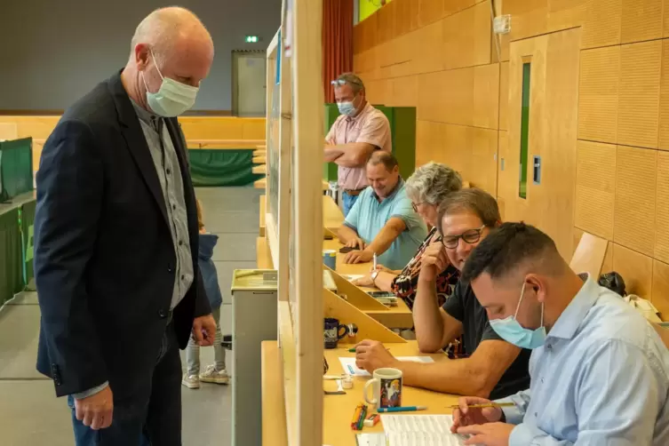 Xaver Jung war sich schon bei der Stimmabgabe am Morgen sicher, dass er den Wahlkreis nicht für die CDU würde holen können. 