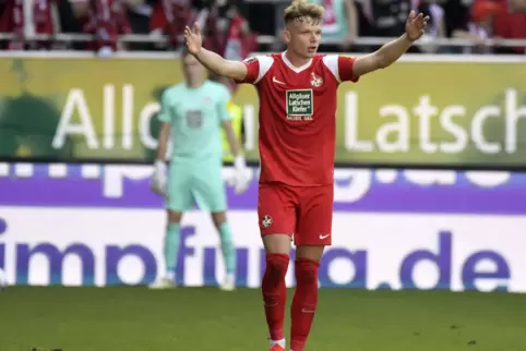 In Torlaune: FCK-Außenbahnspieler Philipp Hercher.