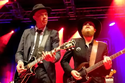 Einer der Top-Acts des Kammgarn Blues-Festivals wird Thorbjørn Risager sein, hier links im Bild mit seinem Gitarristen Peter Skj