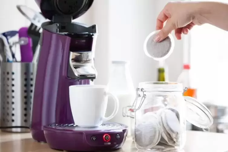 Zubereitung mit Kaffeepads