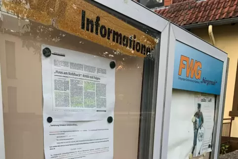 Der Aushang im CDU-Schaukasten im September.