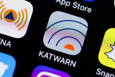 Die Katwarn-App auf dem Smartphone.