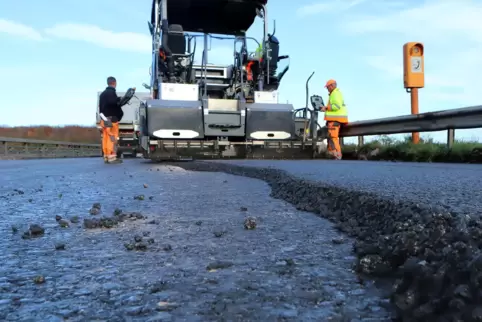 Bereits in November 2020 wurde auf der A65 bei Rohrbach gearbeitet.