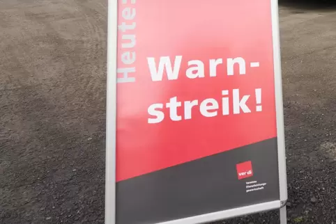 Verdi hatte zum Streik aufgerufen. 