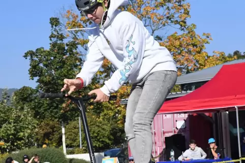 Der Wettbewerb wird bei Jugendlichen immer beliebter, hier Brian Veth mit dem Scooter. 