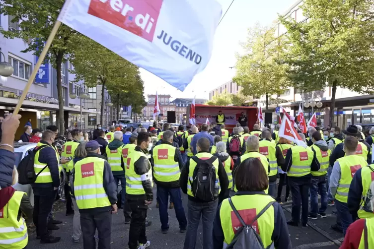 Der Streik am Freitag in Mannheim