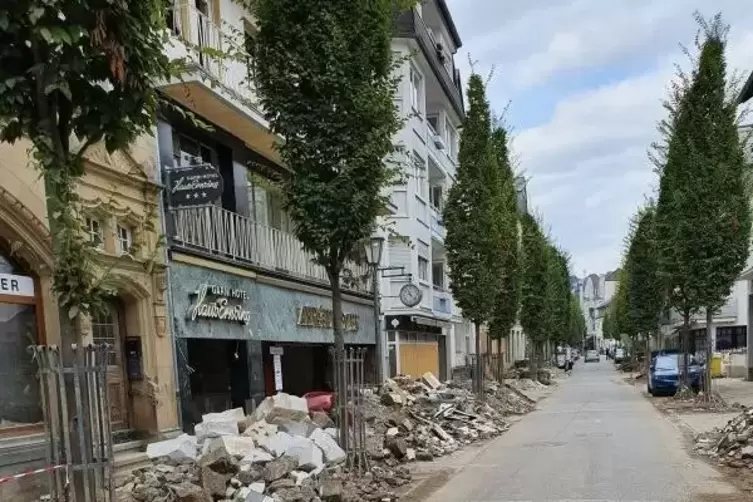 Krisengebiet: die Einkaufsmeile in Bad Neuenahr-Ahrweiler. 