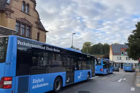 Fuhren gestern noch, sollen aber heute, Freitag, nach Wunsch von Verdi stehen: die blauen Zweibrücker Linienbusse der Stadtbus.