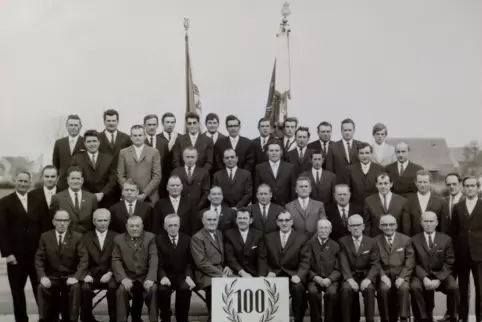 Das waren noch Zeiten: Liederkranz-Chor im Jahr 1971. 