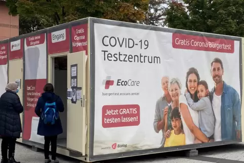 Aktuell ist das Werbebanner nicht mehr: Kostenlose Bürgertests erhalten nur noch diejenigen, die nicht geimpft werden können und