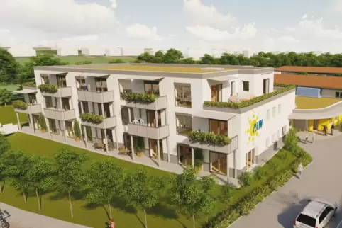 So soll das neue Gebäude einmal aussehen. 