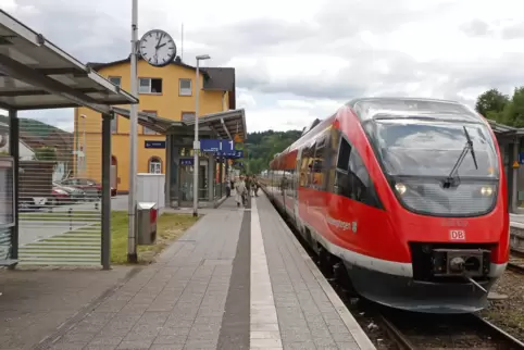 Endstation: Der Bahnhof in Rockenhausen. 
