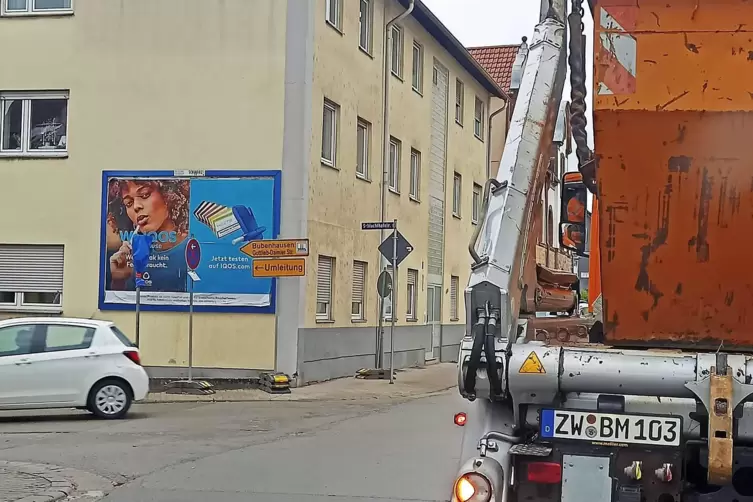 Die Umleitung f&uuml;hrt &uuml;ber die Schlachthofstra&szlig;e. 