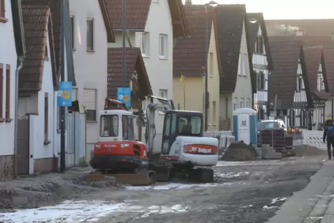 Ein Bild aus der Vergangenheit: Der Ausbau der Rheinstraße ist beendet.