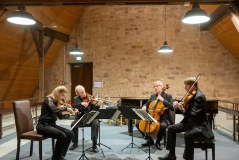 Begeisterte in der Zehntscheune: das Grieg-Quartett.