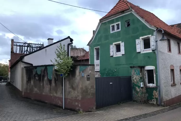 Das grüne Haus wird abgerissen. 